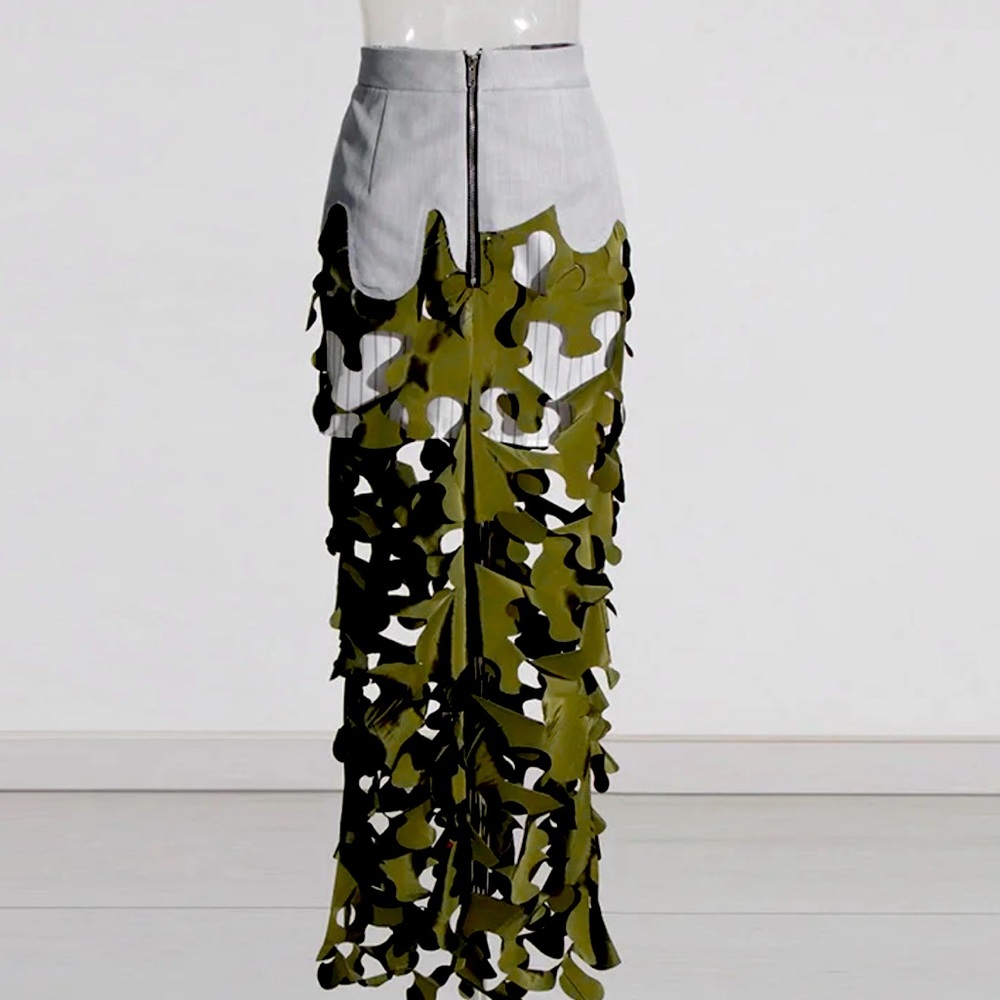 Long detailed skirt